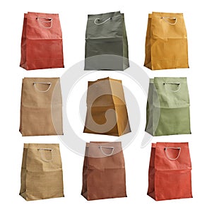 3D Rendering of a Shopping Packing Boxes on Transparent Background - Ai Generated