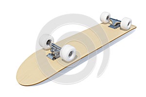 3d rendering skateboard deck isolated on white background.
