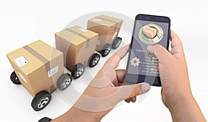 Package delivery control app