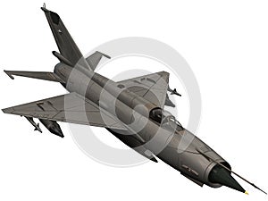 3d Rendering of a Soviet Mig 21 Fishbed photo