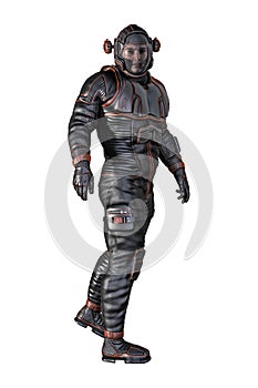 Man in Spacesuit Isolated photo