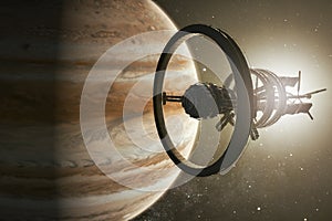 Spaceship aproaching Jupiter photo