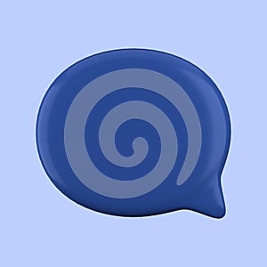 3d rendering of speech bubble with notification icons
