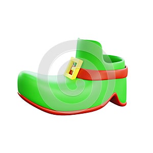 3d rendering of st patrick day boots icon
