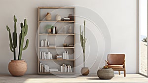 Muted Earth Tones Bookcase By West Elm - Traditional Mexican Style photo