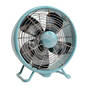 3D Rendering of a Table Fan on Transparent Background - Ai Generated