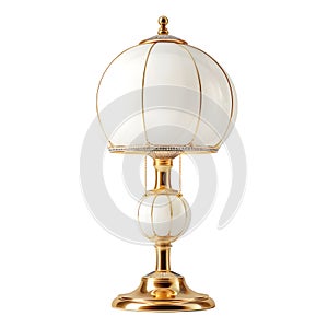 3D Rendering of a Table Light Lamp for Bedroom on Transparent Background - Ai Generated