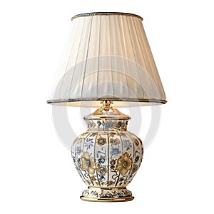 3D Rendering of a Table Light Lamp for Bedroom on Transparent Background - Ai Generated