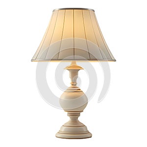 3D Rendering of a Table Light Lamp for Bedroom on Transparent Background - Ai Generated