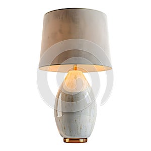 3D Rendering of a Table Light Lamp for Bedroom on Transparent Background - Ai Generated