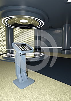 3D Rendering Teleporter Room photo