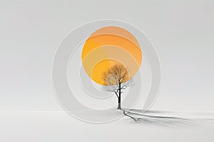 3 d rendering of a tree3 d rendering of a treeabstract landscape, nature,