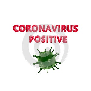 3D rendering virus or bacteria cells. 3d cell virus Covid-19