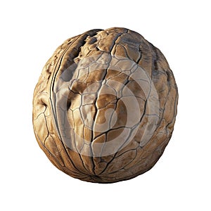 3D Rendering of a Walnuts on Transparent Background - Ai Generated