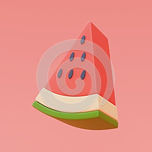 3d rendering of watermelon.3d rendering