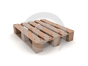 3D Rendering of wharehouse pallet photo