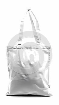 3d rendering of a white canvas bag isolated on white background, Generative AI illustrations