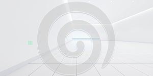 3d rendering of white tile floor for background