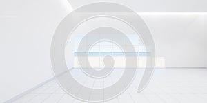 3d rendering of white tile floor for background