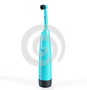 3d rendering of a white tootbrush isolated in a clean studio background