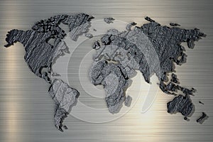 Trojrozmerný obraz vytvorený pomocou počítačového modelu z hrubý kameň textúra 