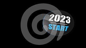 3d rendering of 2023 year start BTN
