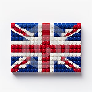 3D representation of the United Kingdom's iconic flag, the Union Jack