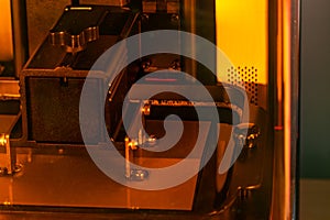 3d resin printer in interior showroom