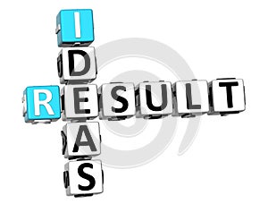 3D Result Ideas Crossword cube words