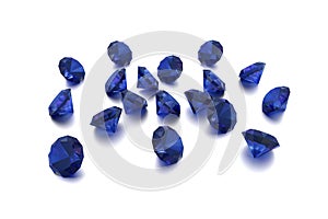 3D Sapphire - 18 Blue Gems