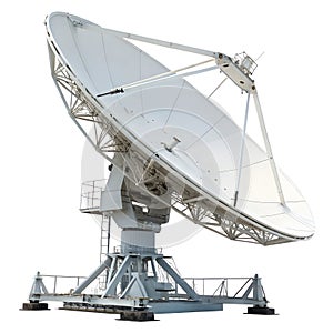 3D Satellite Dish Isolated on White
