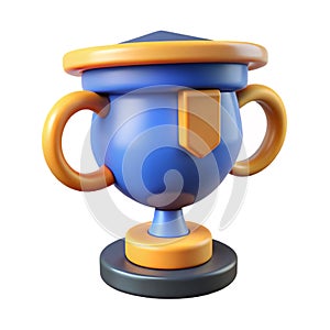 3D School Trophy Icon