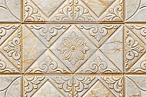3D seamless ceramic wall tiles design pattern