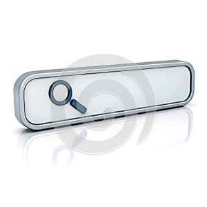 3D search bar UI icon