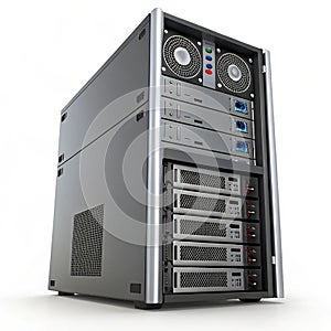 Server 3D icon illustration