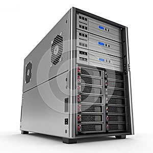 Server 3D icon illustration