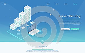 3d servers and data center connection network