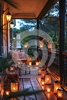 3d set wax candle fire flame light beeswax in patio photo