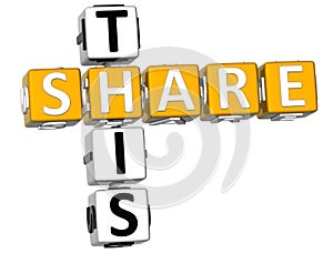 3D Share This Crossword