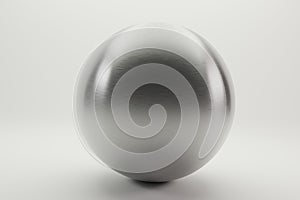 3d shiny ball on white background on solid background