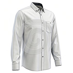 3D Shirt Icon on White Background