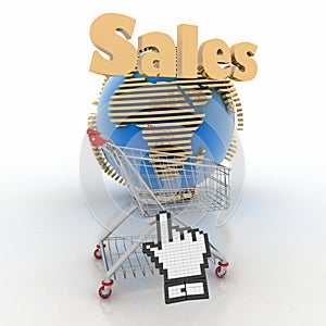 3d shopping online in Internet