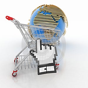 3d shopping online in Internet