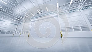 3d shutter door in warehouse