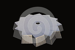 3d silver rendering gear