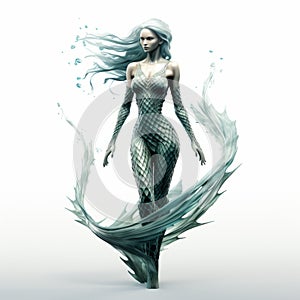 3d Siren Mermaid In Gareth Pugh Style - Xbox 360 Graphics photo