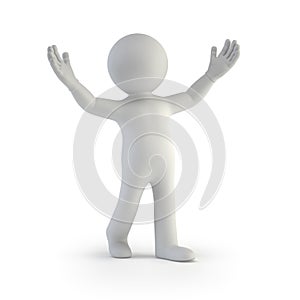 3d small people - astonishment