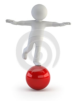 3d small people - balance
