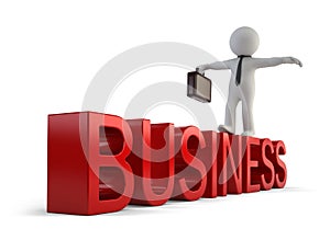 3d small people - business