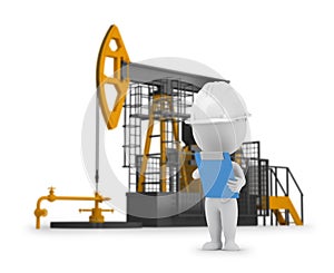 3d small people - engineer petroleum